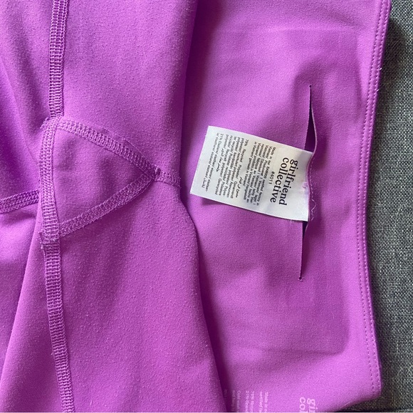 Girlfriend Collective high rise bike shorts wildflower size m - Picture 5 of 5